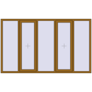 REHAU Euro 70 2500x1500 мм LIGHT_OAK з двох сторін REHAU Euro 70 2500x1500 мм LIGHT_OAK з двох сторін