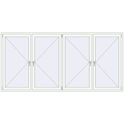 REHAU SYNEGO MD 3000x1450 мм Білий (RAL 9016) з двох сторін