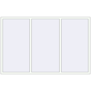 REHAU SYNEGO MD 2350x1500 мм Білий (RAL 9016) з двох сторін