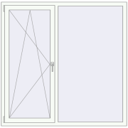 REHAU Euro 60 1600x1580 мм REHAU Euro 60 1600x1580 мм