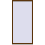 Вікна 860x1920 мм REHAU Brillant-Design WALNUT з двох сторін