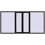 REHAU SYNEGO MD 3050x1530 мм BLACK_BROWN з двох сторін