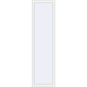 REHAU Euro 60 610x2310 мм Білий (RAL 9016) з двох сторін