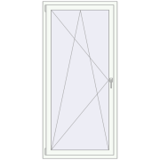 REHAU SYNEGO MD 890x1870 мм Білий (RAL 9016) з двох сторін REHAU SYNEGO MD 890x1870 мм Білий (RAL 9016) з двох сторін