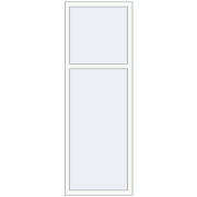 REHAU Euro 60 700x2000 мм Білий (RAL 9016) з двох сторін