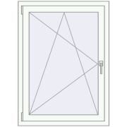 REHAU Euro 60 800x1200 мм Білий (RAL 9016) з двох сторін