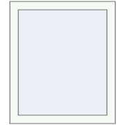 REHAU Euro 70 590x740 мм Білий (RAL 9016) з двох сторін