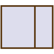 REHAU SYNEGO MD 1710x1410 мм WALNUT з двох сторін