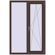 Altest Pony 375 1000x1500 мм RAL 8017 Chocolate brown з двох сторін