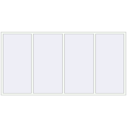 REHAU Euro 60 3150x1600 мм Білий (RAL 9016) з двох сторін