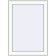 REHAU Euro 70 500x700 мм Білий (RAL 9016) з двох сторін