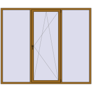 REHAU SYNEGO MD 2500x2100 мм LIGHT_OAK з двох сторін