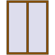 REHAU Euro 60 1000x1300 мм GOLDEN OAK з двох сторін