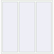 REHAU Brillant-Design 1820x1870 мм Білий (RAL 9016) з двох сторін