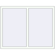 REHAU Brillant-Design 1350x1060 мм Білий (RAL 9016) з двох сторін