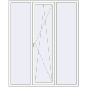 REHAU SYNEGO MD 1800x2200 мм Білий (RAL 9016) з двох сторін REHAU SYNEGO MD 1800x2200 мм Білий (RAL 9016) з двох сторін
