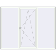 REHAU Euro 70 2200x1700 мм Білий (RAL 9016) з двох сторін