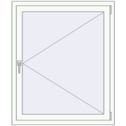 Вікна 1000x1200 мм REHAU SYNEGO MD Білий (RAL 9016) з двох сторін