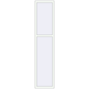 REHAU Euro 70 550x2500 мм Білий (RAL 9016) з двох сторін