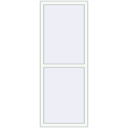 REHAU Euro 70 700x1850 мм Білий (RAL 9016) з двох сторін