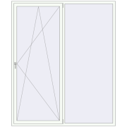 REHAU Euro 70 2000x2400 мм Білий (RAL 9016) з двох сторін
