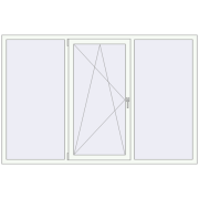 REHAU Euro 70 2175x1435 мм Білий (RAL 9016) з двох сторін