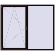 REHAU SYNEGO MD 2000x1700 мм BLACK_BROWN з двох сторін REHAU SYNEGO MD 2000x1700 мм BLACK_BROWN з двох сторін