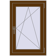 REHAU Euro 60 600x900 мм WALNUT з двох сторін