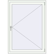 Вікна 1000x1400 мм REHAU Euro 70 Білий (RAL 9016) з двох сторін