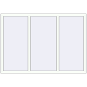 REHAU Euro 70 1680x1170 мм Білий (RAL 9016) з двох сторін