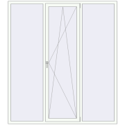 REHAU SYNEGO MD 2000x2250 мм Білий (RAL 9016) з двох сторін