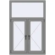 Altest Pony 375 1000x1500 мм RAL 9007 Grey aluminium з двох сторін Altest Pony 375 1000x1500 мм RAL 9007 Grey aluminium з двох сторін