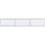 Altest Pony 375 2800x500 мм RAL 9016 Traffic white з двох сторін