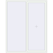 REHAU SYNEGO MD 1850x2350 мм Білий (RAL 9016) з двох сторін