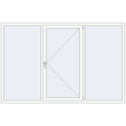 REHAU Euro 60 2400x1550 мм Білий (RAL 9016) з двох сторін