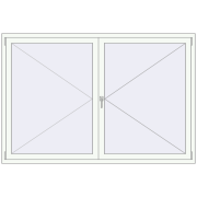 REHAU Euro 70 2008x1350 мм Білий (RAL 9016) з двох сторін
