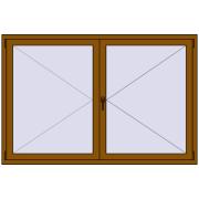 REHAU Euro 70 1800x1200 мм GOLDEN OAK з двох сторін REHAU Euro 70 1800x1200 мм GOLDEN OAK з двох сторін