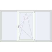 REHAU Brillant-Design 2610x1590 мм Білий (RAL 9016) з двох сторін