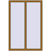REHAU SYNEGO MD 1005x1500 мм LIGHT_OAK з двох сторін