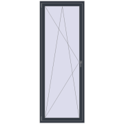 REHAU SYNEGO MD 880x2400 мм ANTHRACITE_GREY_STRUKTURAL з двох сторін