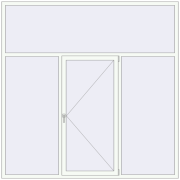 REHAU Brillant-Design 2400x2400 мм BLACK_ULTI-MATT ззовні