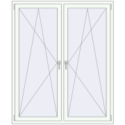 REHAU Euro 70 1450x1750 мм Білий (RAL 9016) з двох сторін