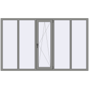 Altest Pony 375 2500x1500 мм RAL 9007 Grey aluminium з двох сторін