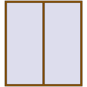 Вікна 2000x2200 мм REHAU Brillant-Design GOLDEN OAK з двох сторін