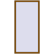 Вікна 860x1920 мм REHAU Brillant-Design GOLDEN OAK з двох сторін