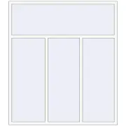Altest Pony 375 1840x2100 мм RAL 9016 Traffic white з двох сторін Altest Pony 375 1840x2100 мм RAL 9016 Traffic white з двох сторін