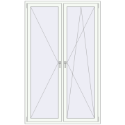 Altest Pony 375 1350x2200 мм RAL 9016 Traffic white з двох сторін