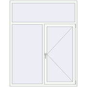 Вікна 1500x1900 мм REHAU Euro 60 Білий (RAL 9016) з двох сторін