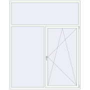 REHAU SYNEGO MD 2000x2500 мм Білий (RAL 9016) з двох сторін REHAU SYNEGO MD 2000x2500 мм Білий (RAL 9016) з двох сторін