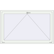REHAU Euro 70 1600x1000 мм Білий (RAL 9016) з двох сторін
